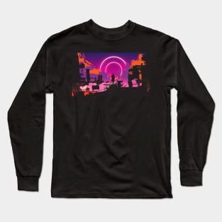 Dystopian city Long Sleeve T-Shirt